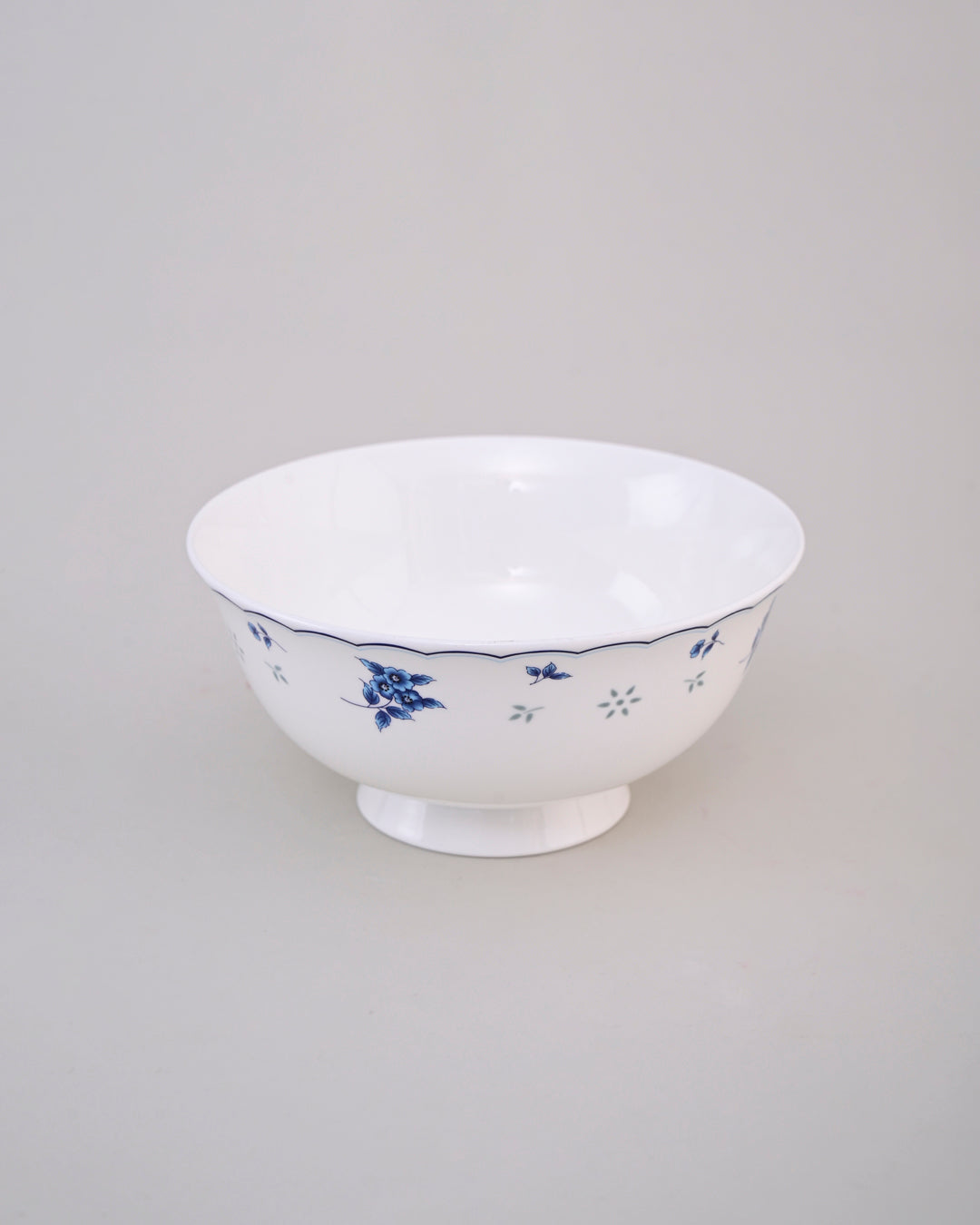 Blue Petal Elegance Ceramic Katori