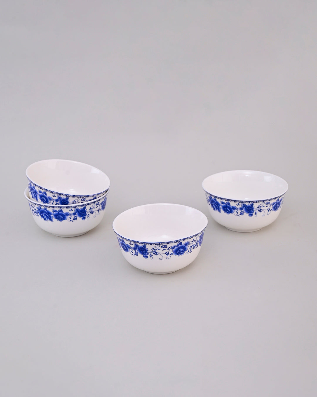 Blue & White Rose Motif Bowl