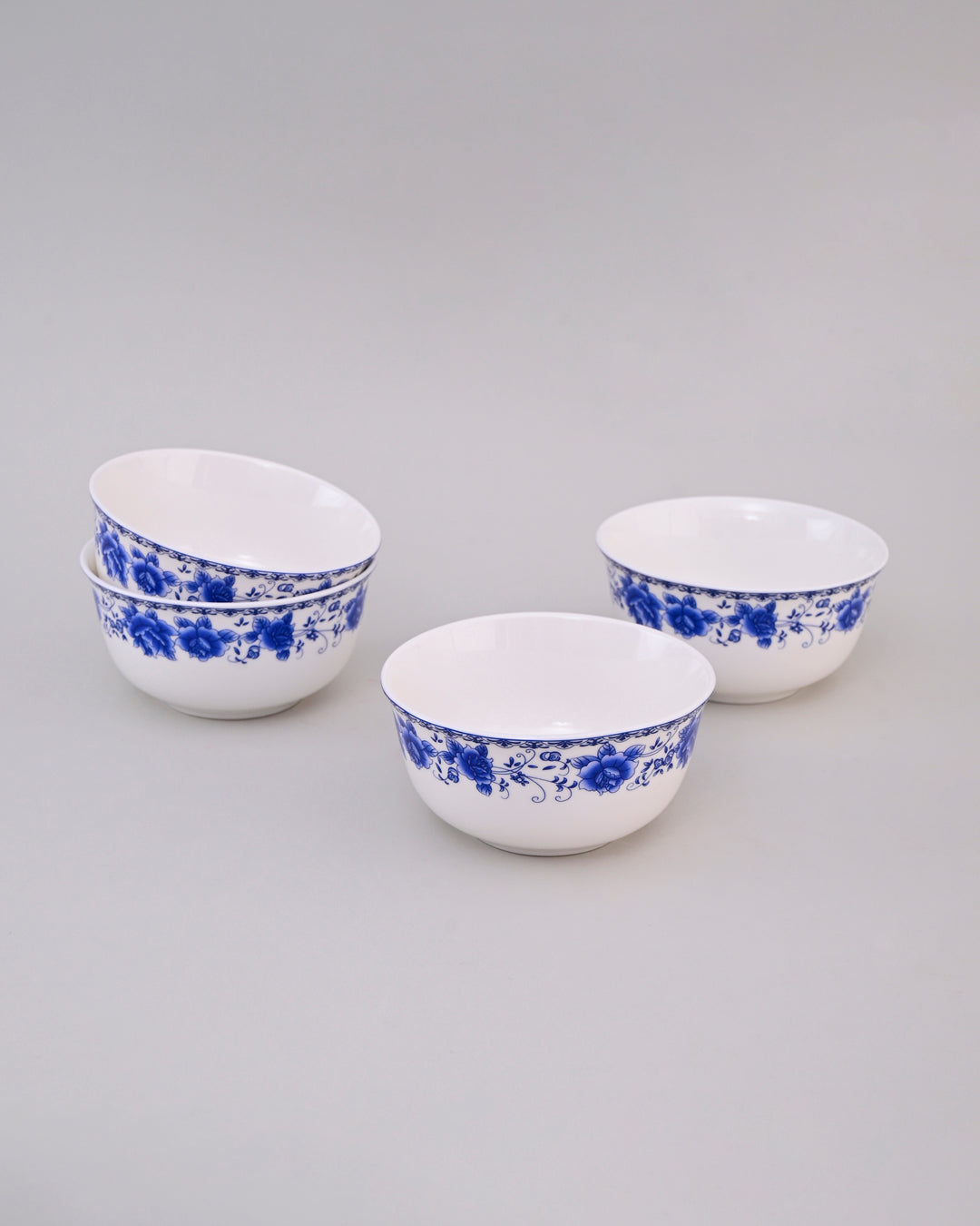 Blue & White Rose Motif Bowl