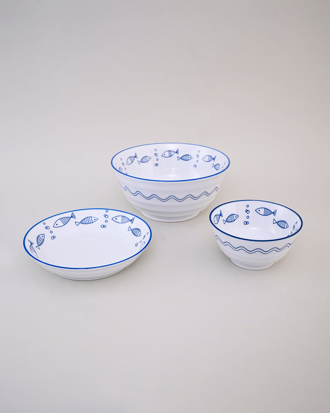 Ocean Breeze Ceramic Serving Bowl