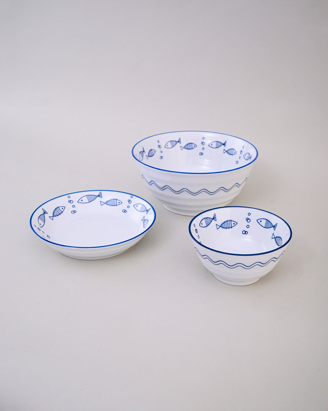 Ocean Breeze Ceramic Pasta Plate