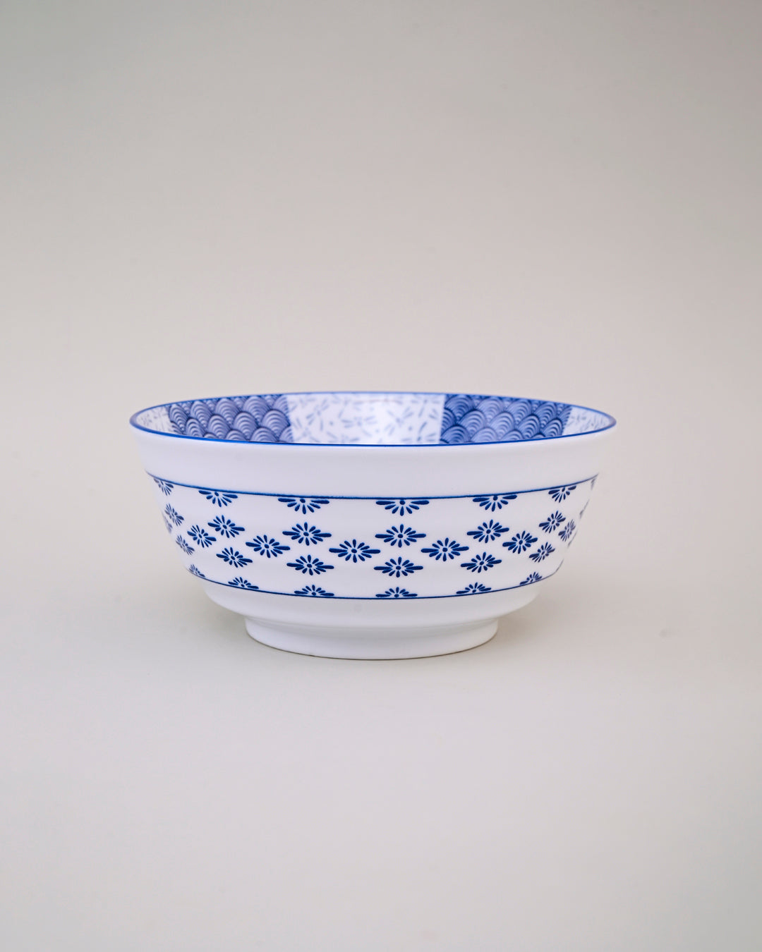 Midnight Mosaic Ceramic Serving Bowl