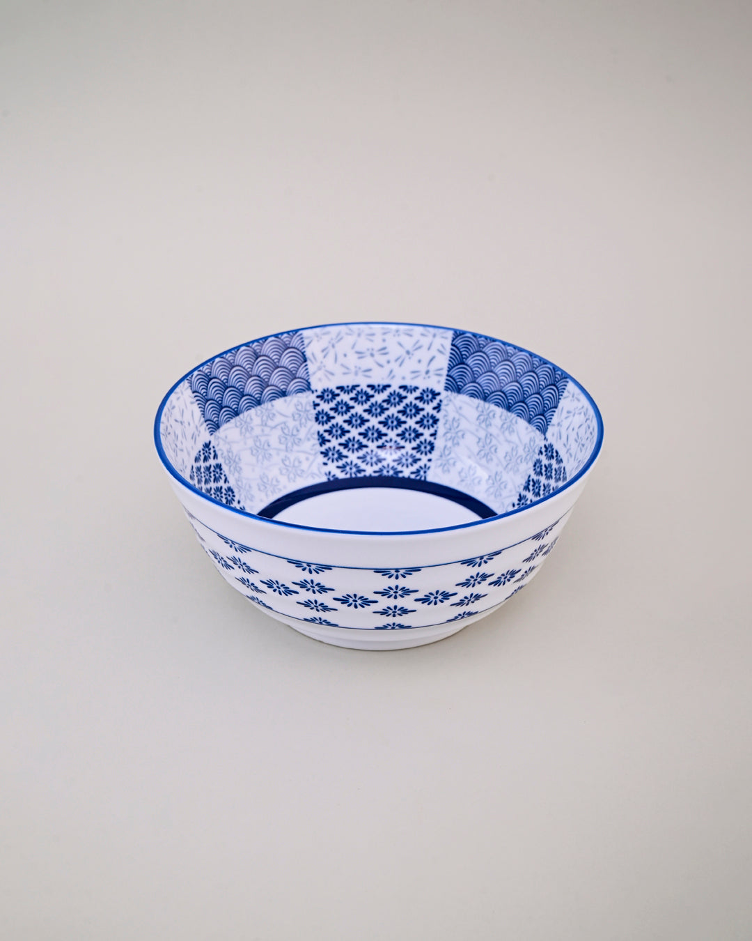 Midnight Mosaic Ceramic Serving Bowl