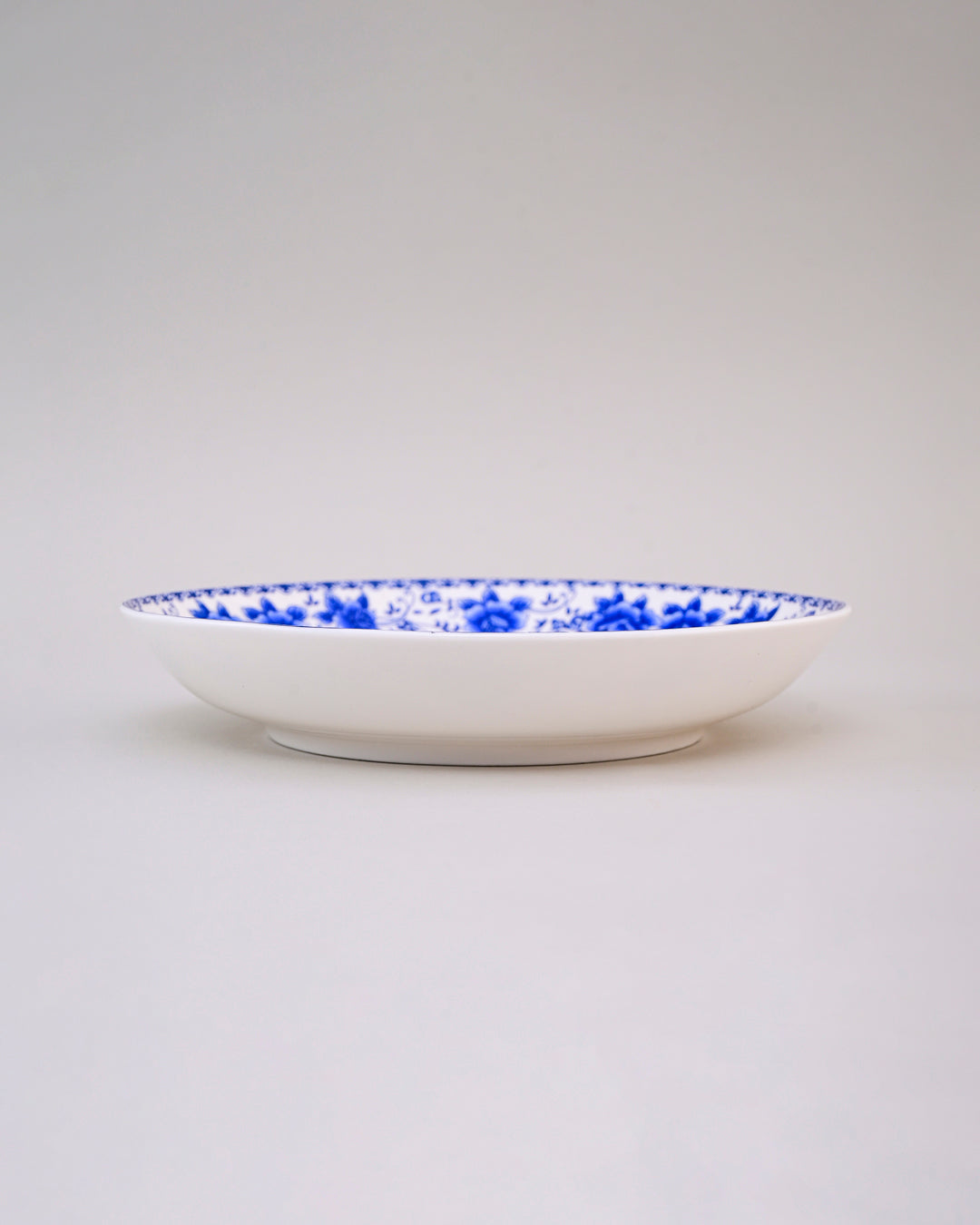 Blue Eden Floral Rim Pasta Bowl