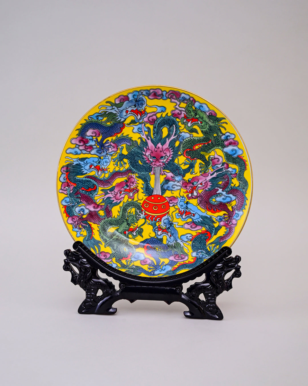 Dragon Motifs Decorative Plate - 10"
