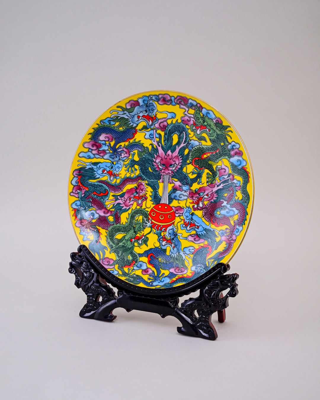 Dragon Motifs Decorative Plate - 10"