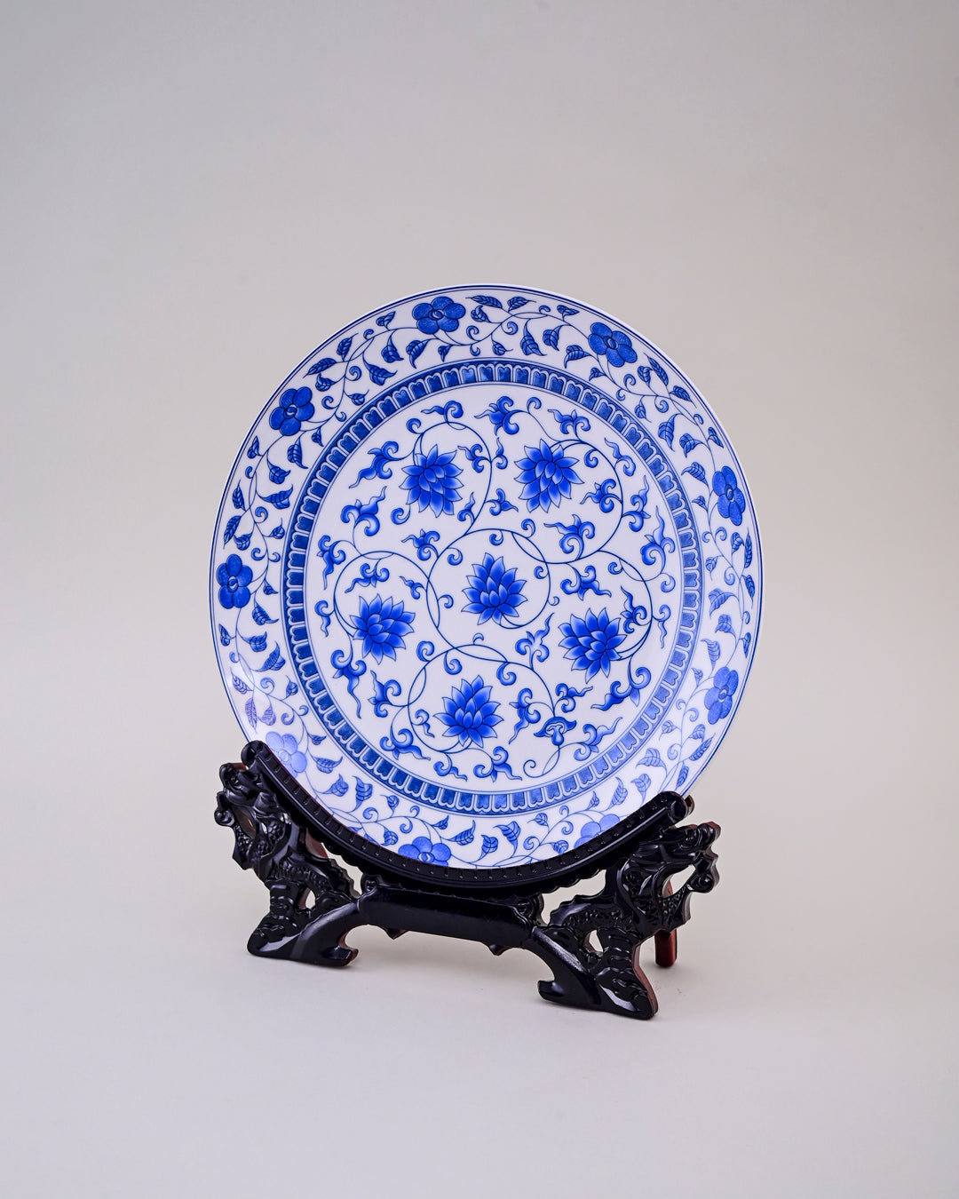 Azure Blossom Harmony Decorative Plate - 10"
