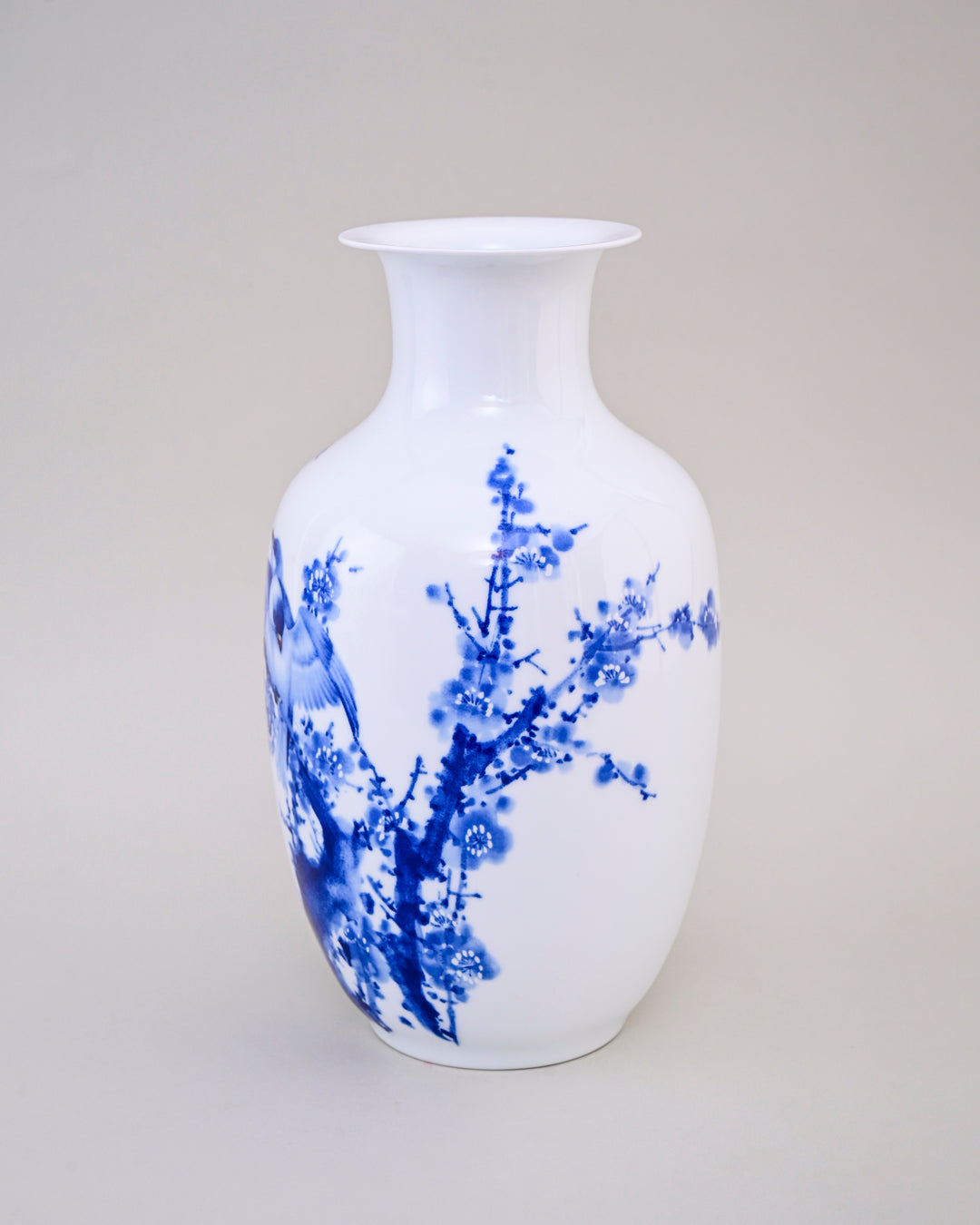 Blue Harmony Bird Bone China Vase