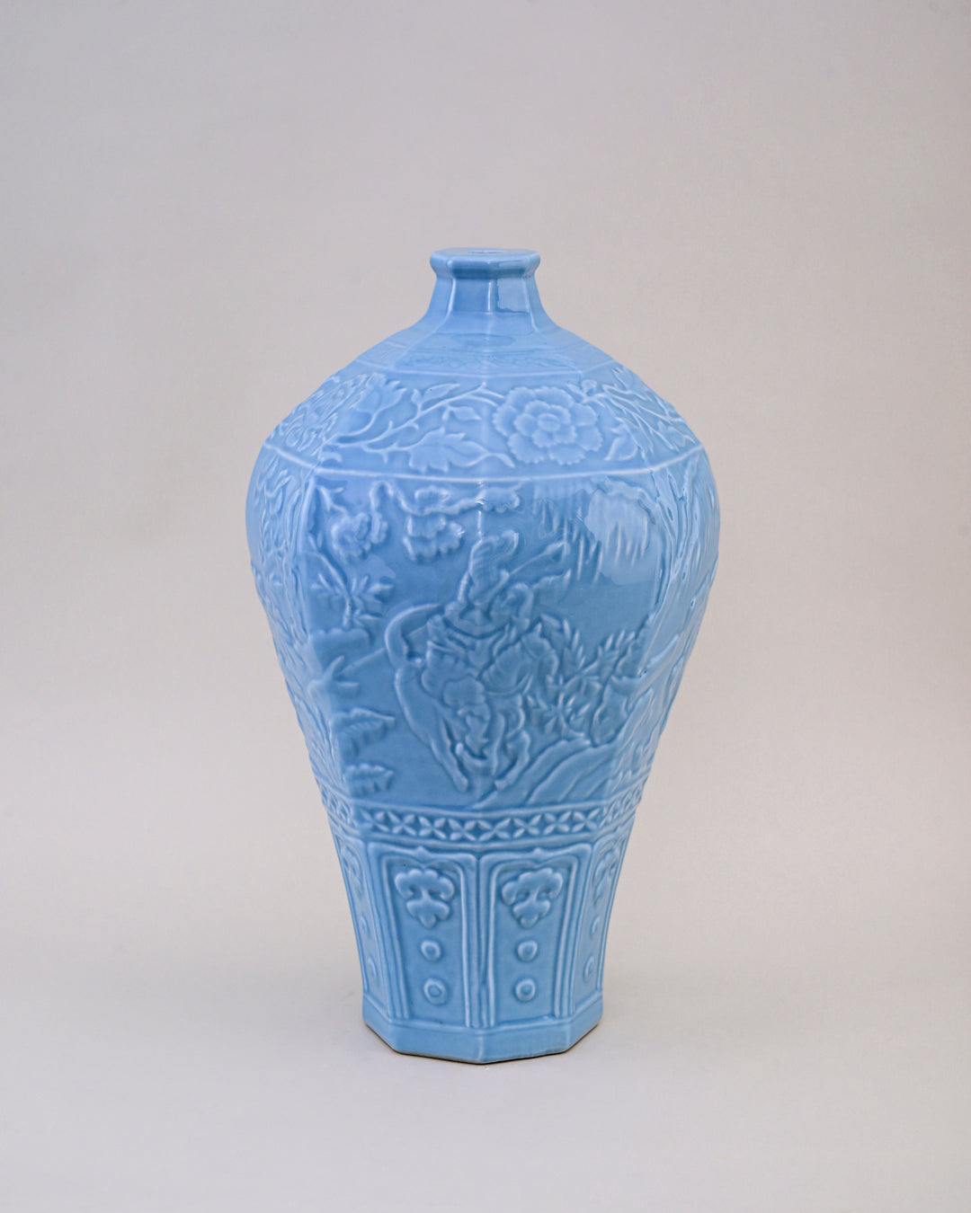 Celestial Blue Celadon Baluster Vase