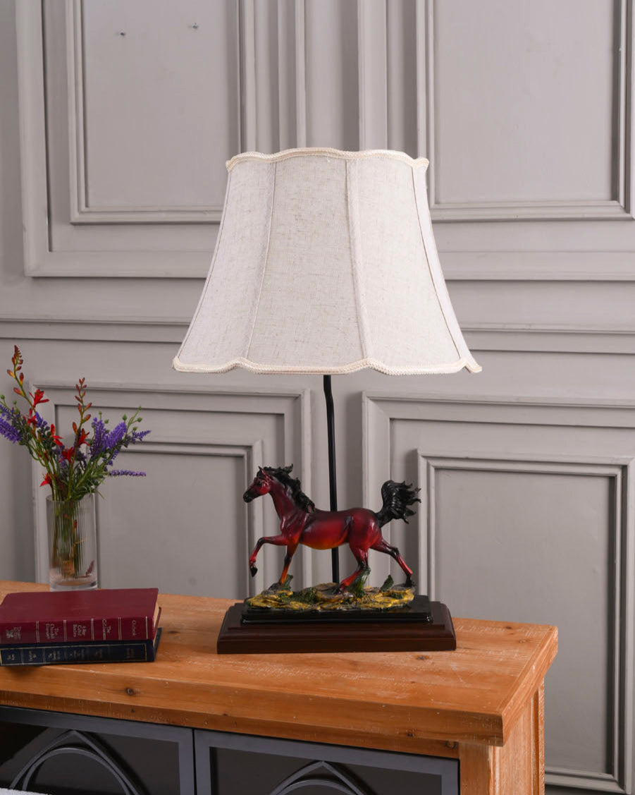 Majestic Running Horse Figurine Table Lamp
