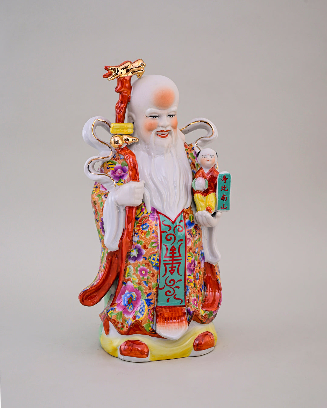 'The Three Star Gods' Porcelain Sculptures, Set of 3 - Large