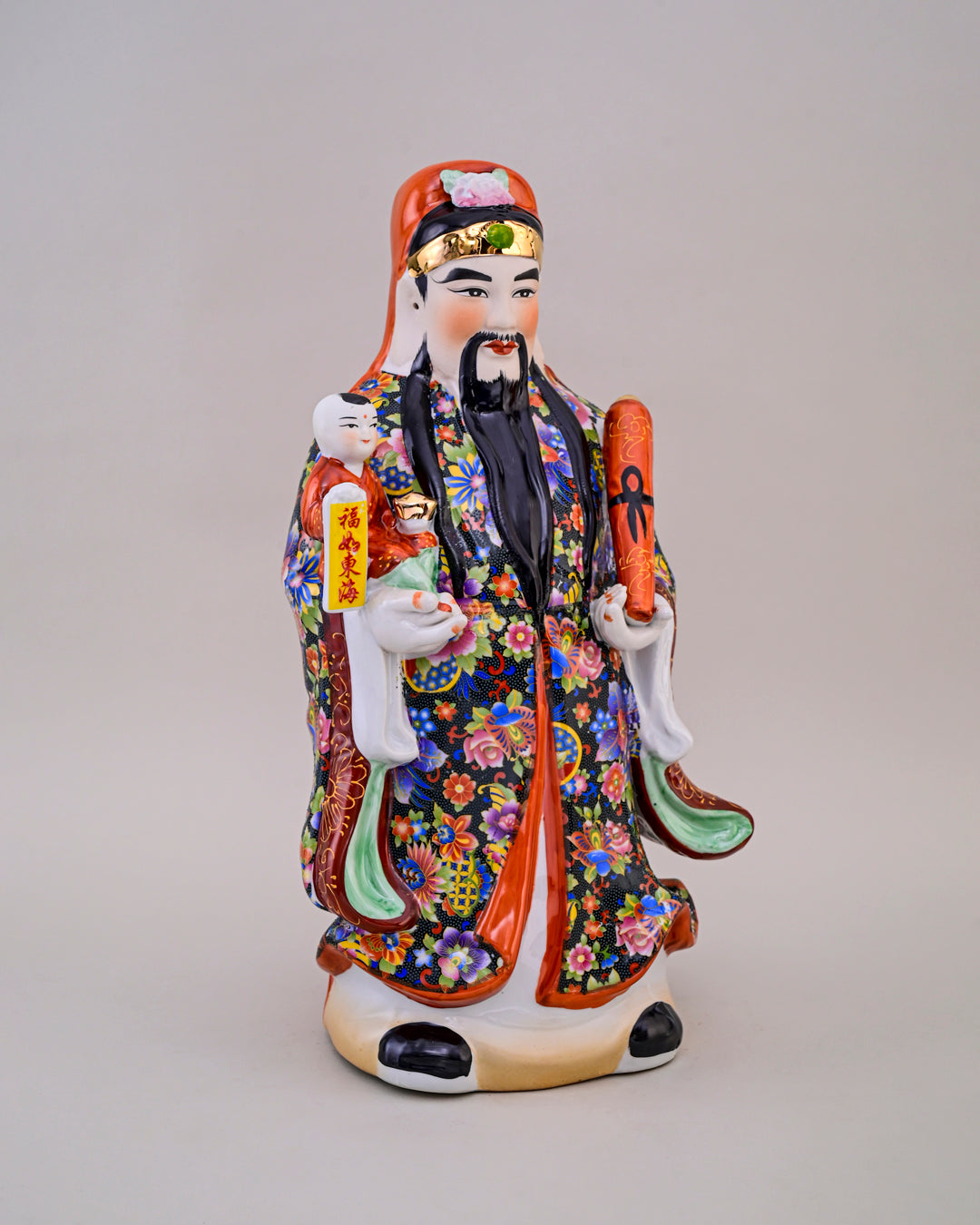 'The Three Star Gods' Porcelain Sculptures, Set of 3 - Medium