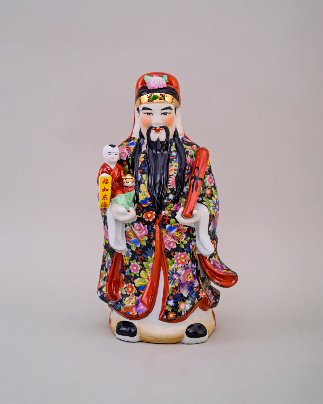 'The Three Star Gods' Porcelain Sculptures, Set of 3 - Large