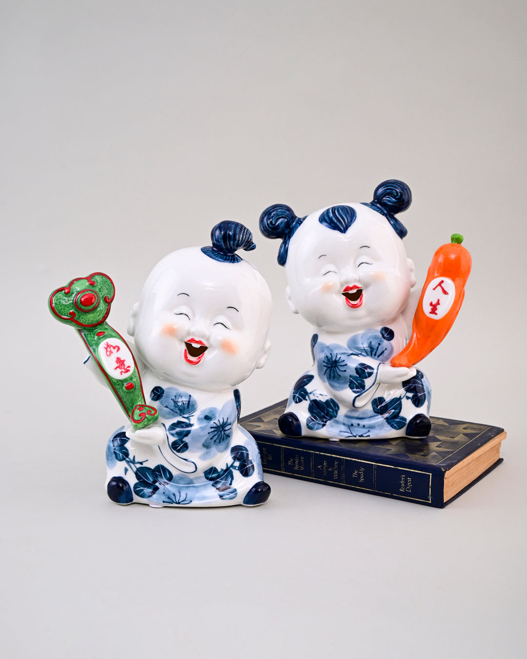 Joyful Fortune Kids Figurines - Set Of 2