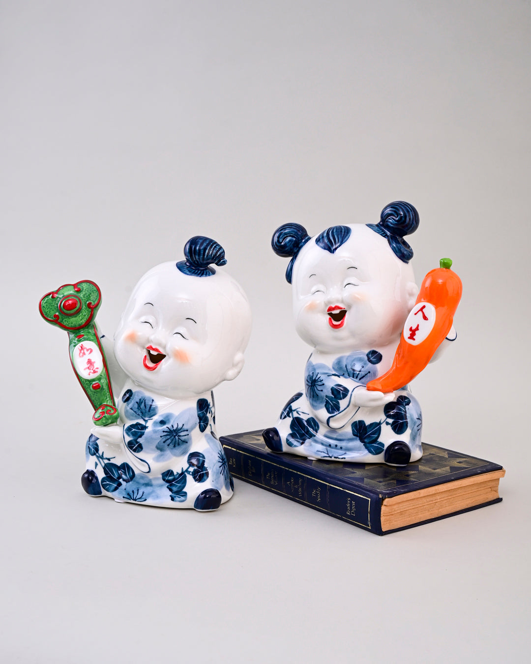 Joyful Fortune Kids Figurines - Set Of 2