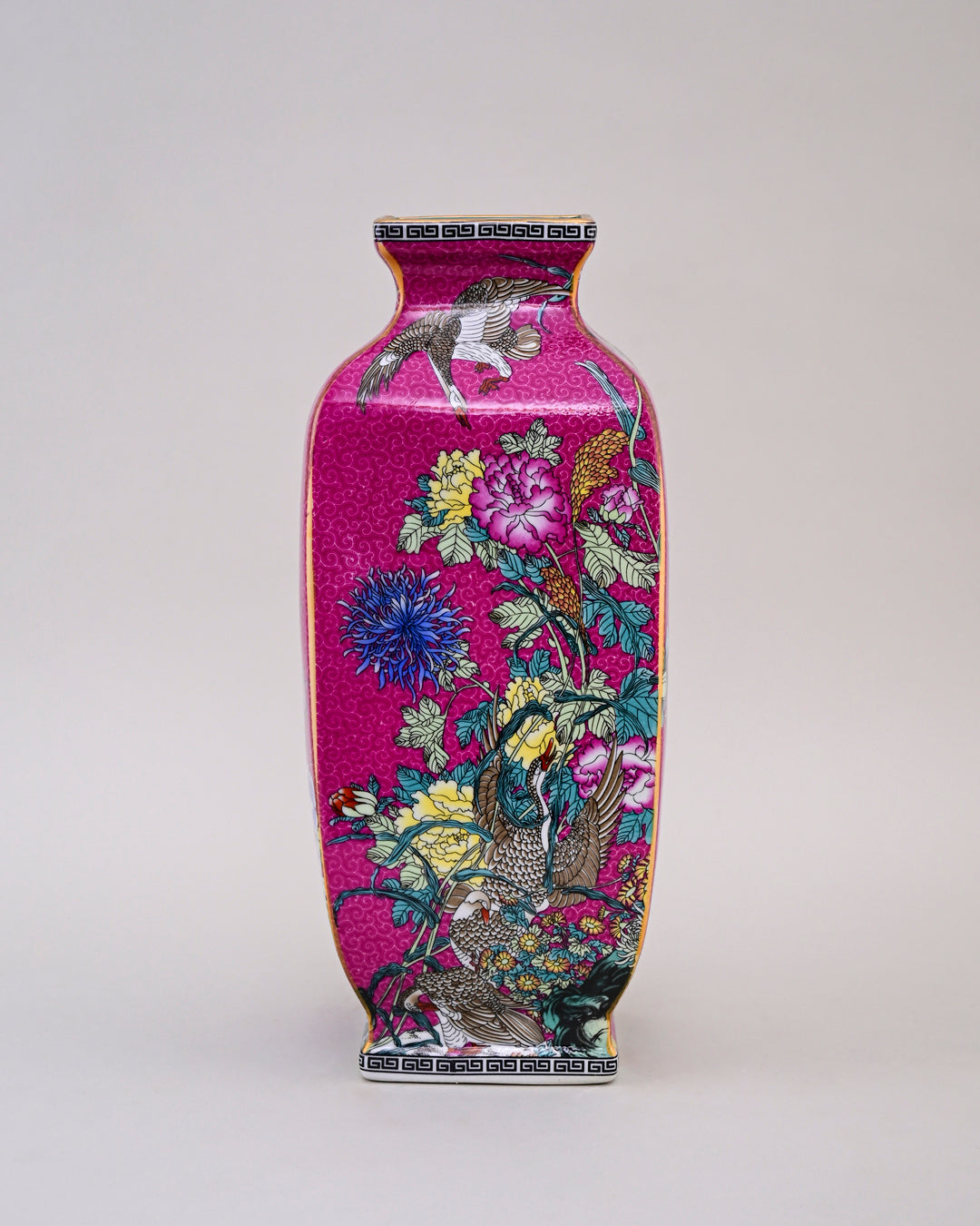 Blossom Cloisonn Enamel Vase - Pink