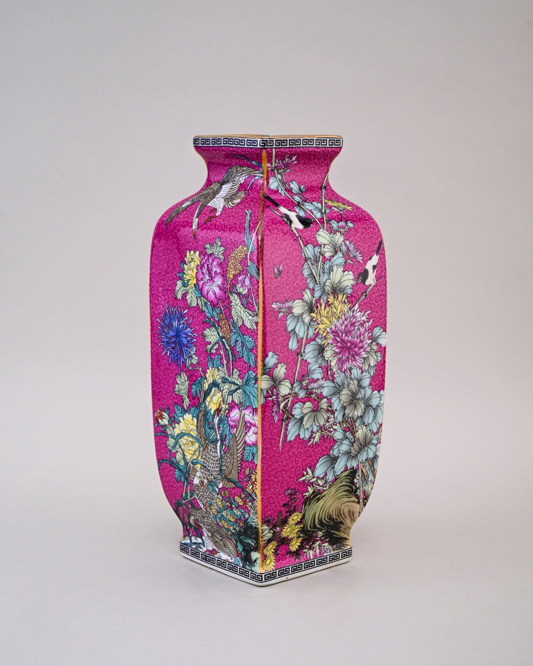Blossom Cloisonn Enamel Vase - Pink
