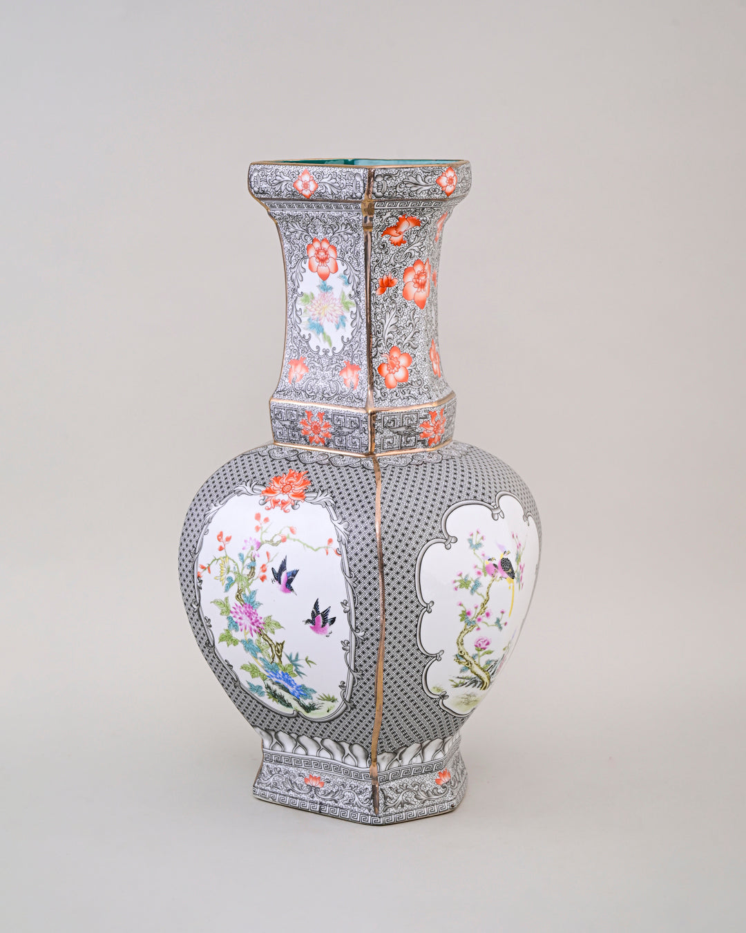 Monochrome Blossom Cloisonné Vase
