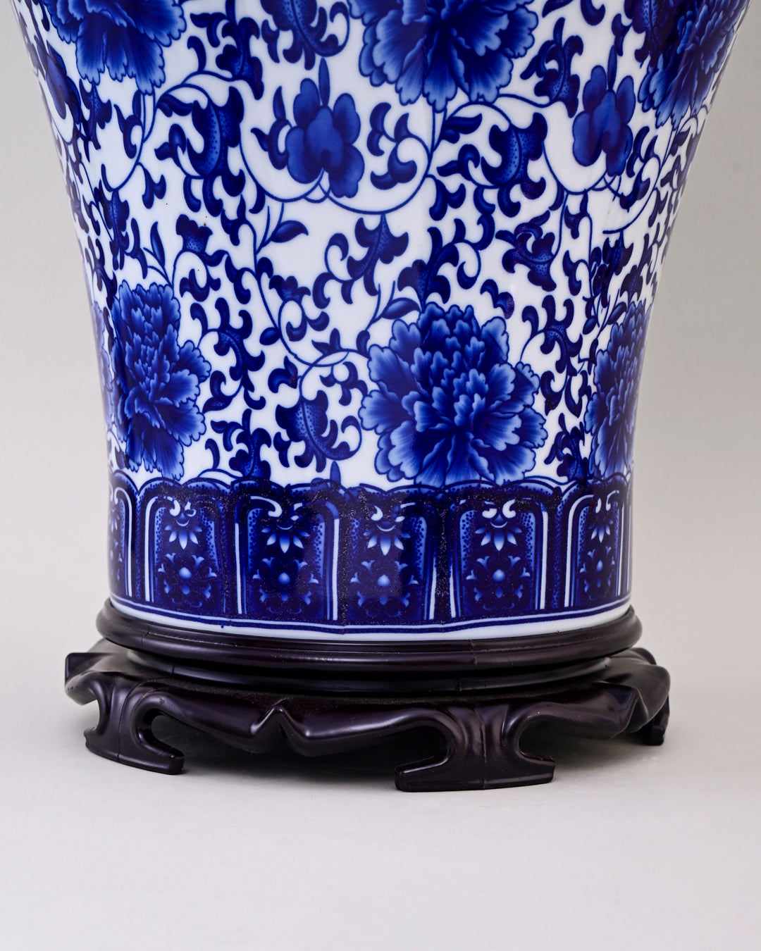 Oriental Indigo Floral Cremice Vase