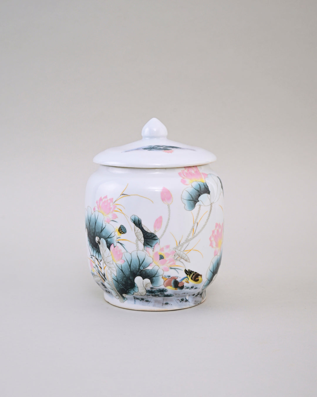 Lotus Leaf Storage Jar With Lid