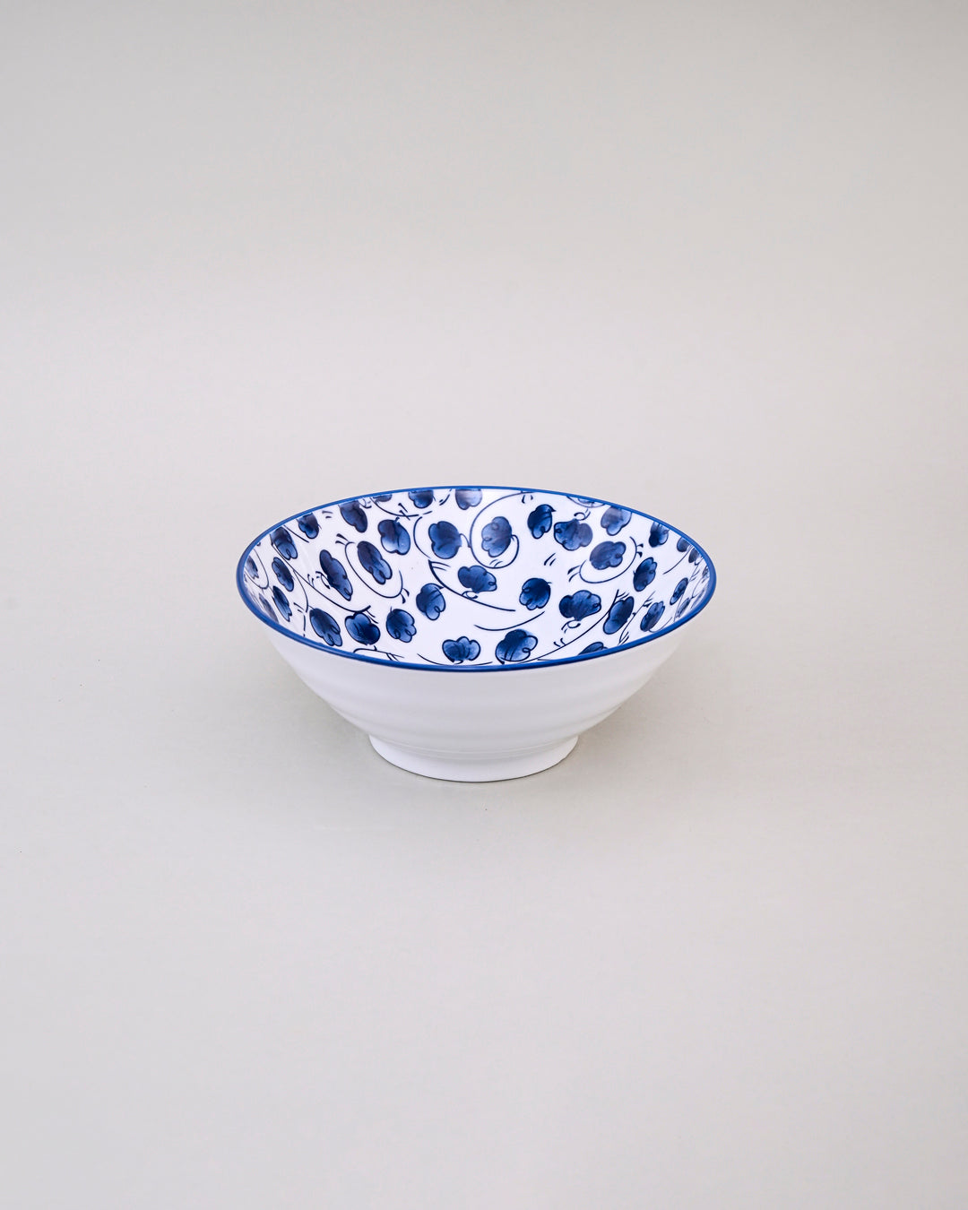 Indigo Blossom Serving Bowl