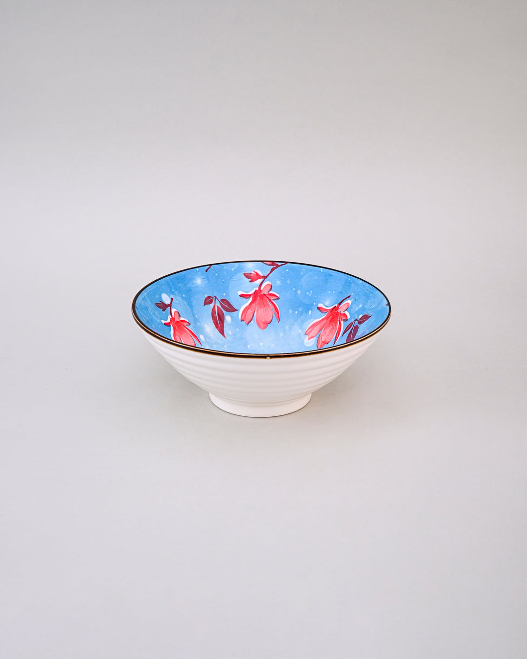 Scarlet Blossom Serving Bowl