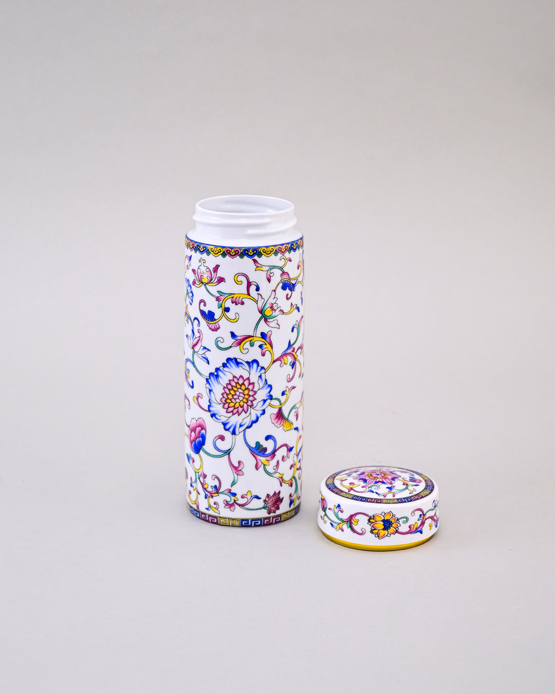 Ceramic Travel Flask - White