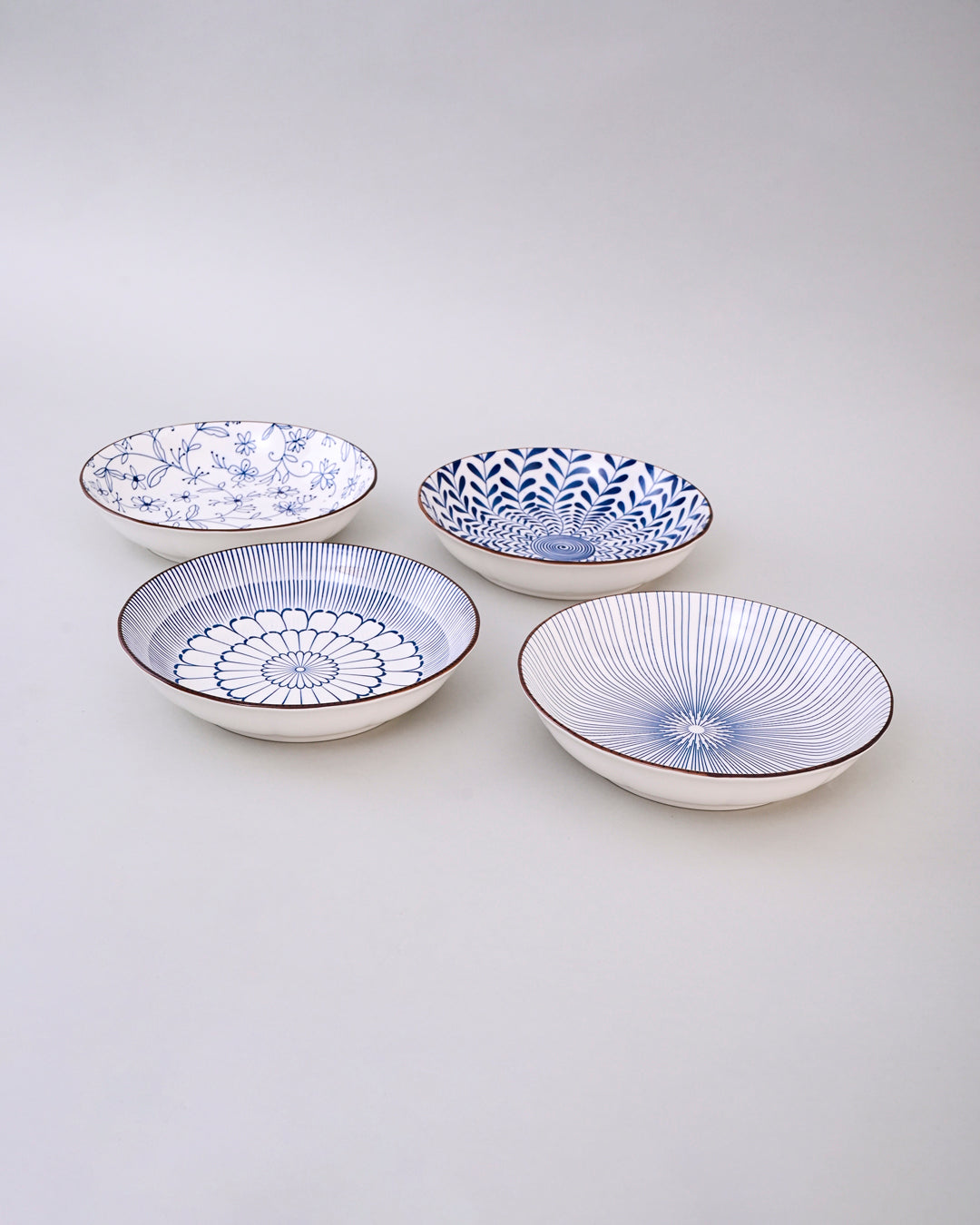 Radiant Stripes Pasta Bowl - Set Of 4