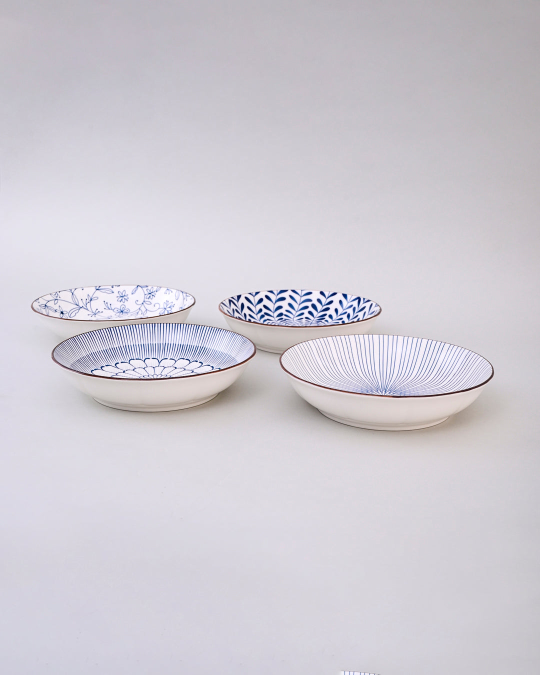 Radiant Stripes Pasta Bowl - Set Of 4