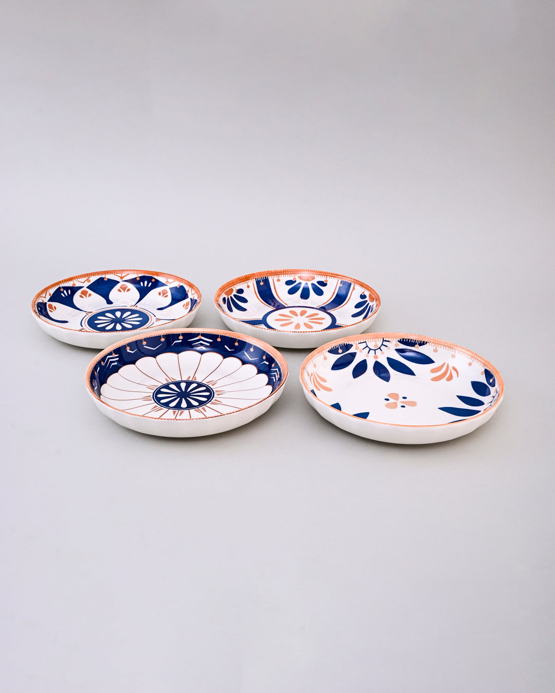 Royal Mandala Blossom Pasta Bowl - Set Of 4