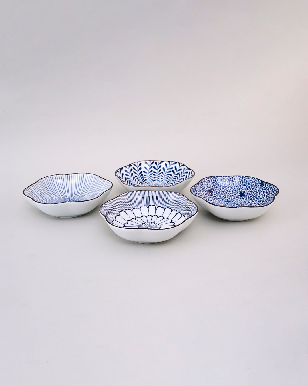 Blossom Radiance Scalloped Edge Bowl - Set Of 4
