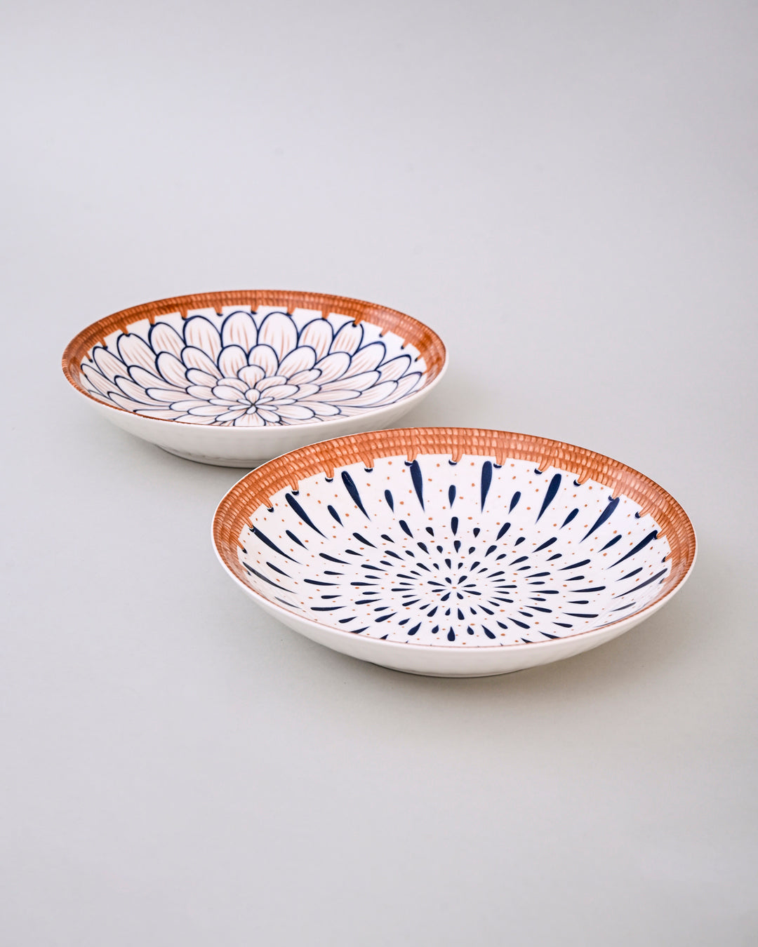 Floral Whimsy Pasta Bowl - Set Of 4