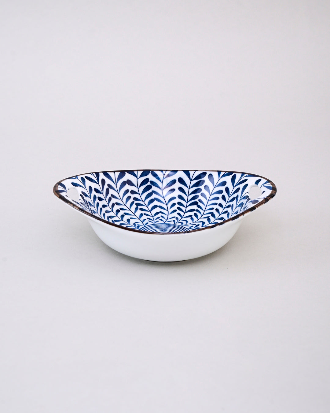 Indigo Aura Handled Serving Bowl - Set Of 4