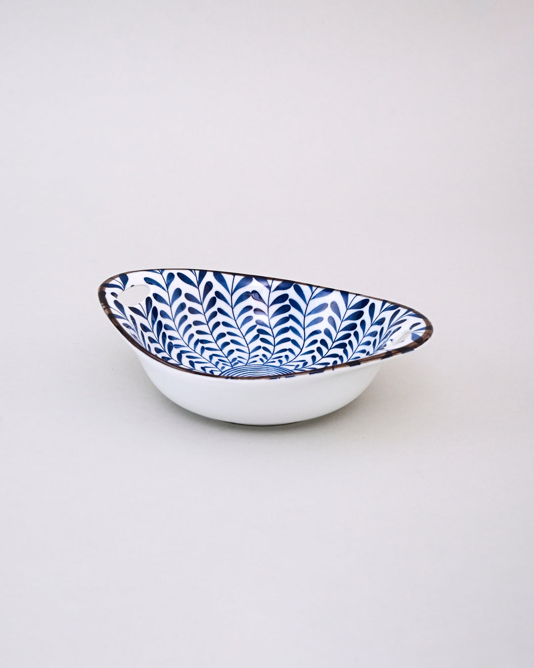 Indigo Aura Handled Serving Bowl - Set Of 4