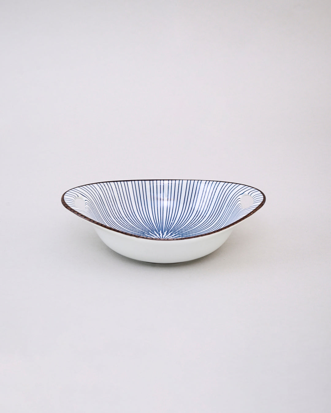 Indigo Aura Handled Serving Bowl - Set Of 4