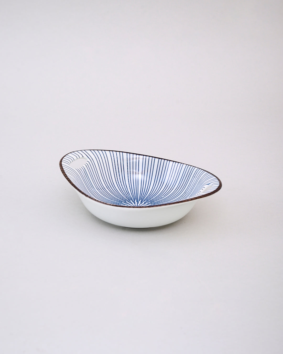 Indigo Aura Handled Serving Bowl - Set Of 4