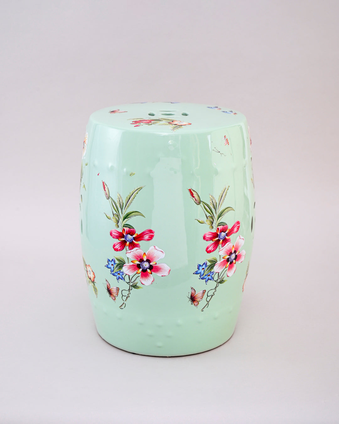Mint Blossom Garden Stool