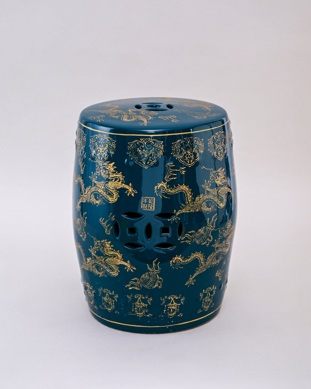 Imperial Dragon Garden Stool