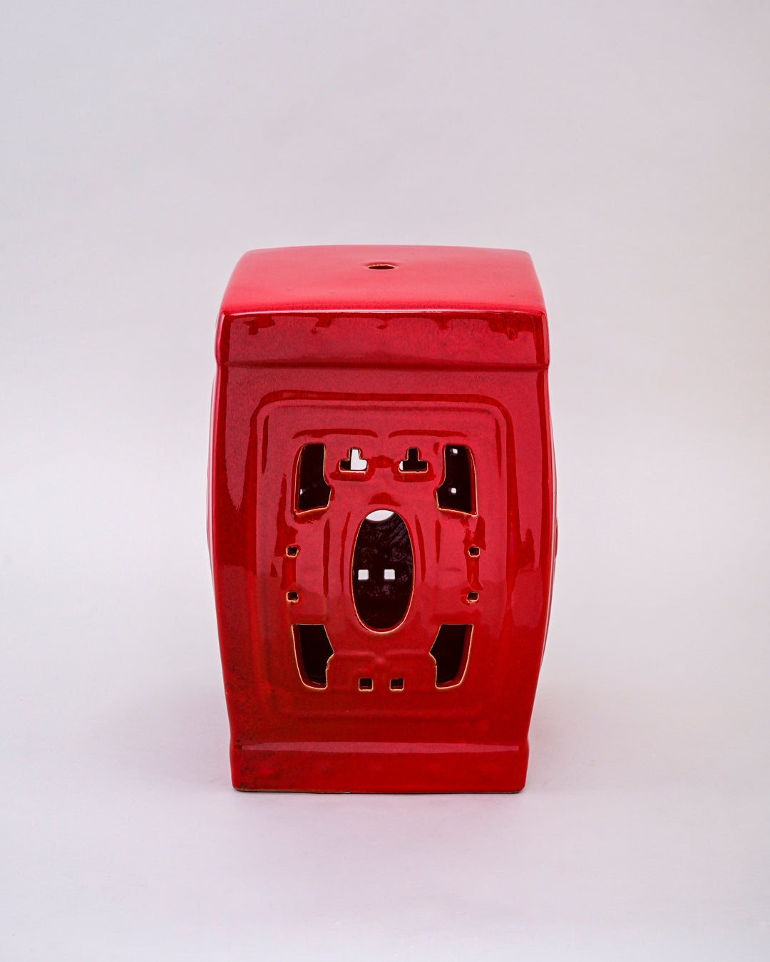 Imperial Red Garden Stool