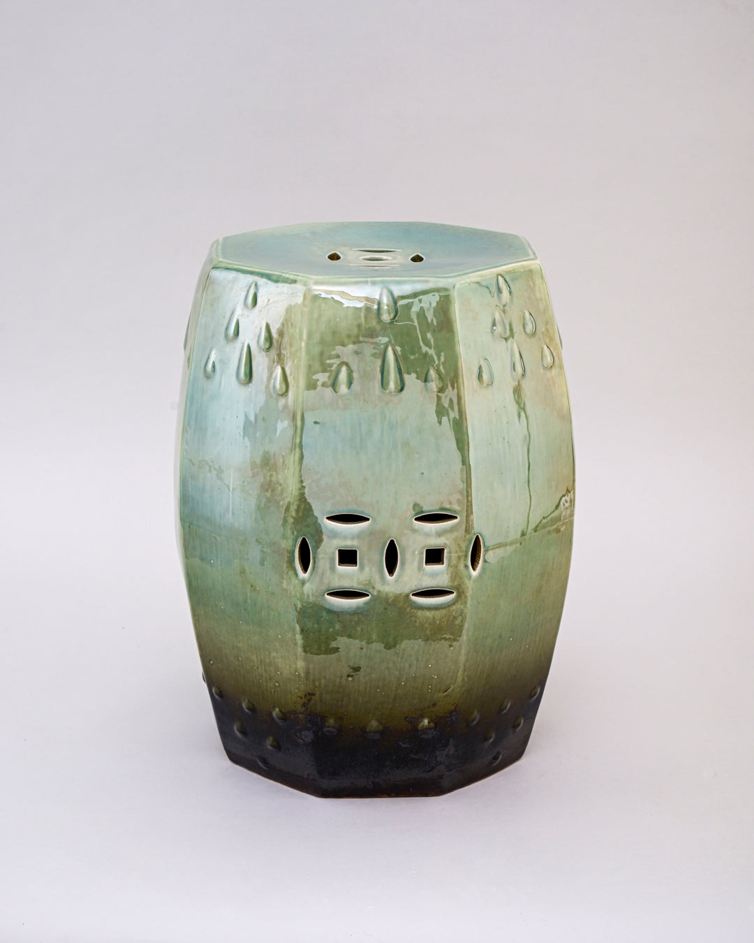 Jade Ombre Garden Stool