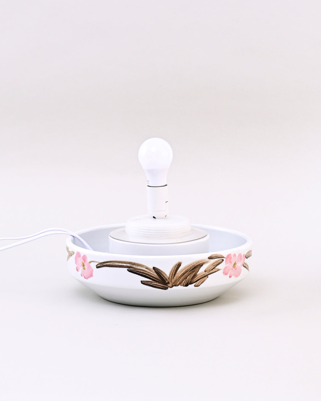 Petal Grace Serenity Ceramic Fountain Lamp