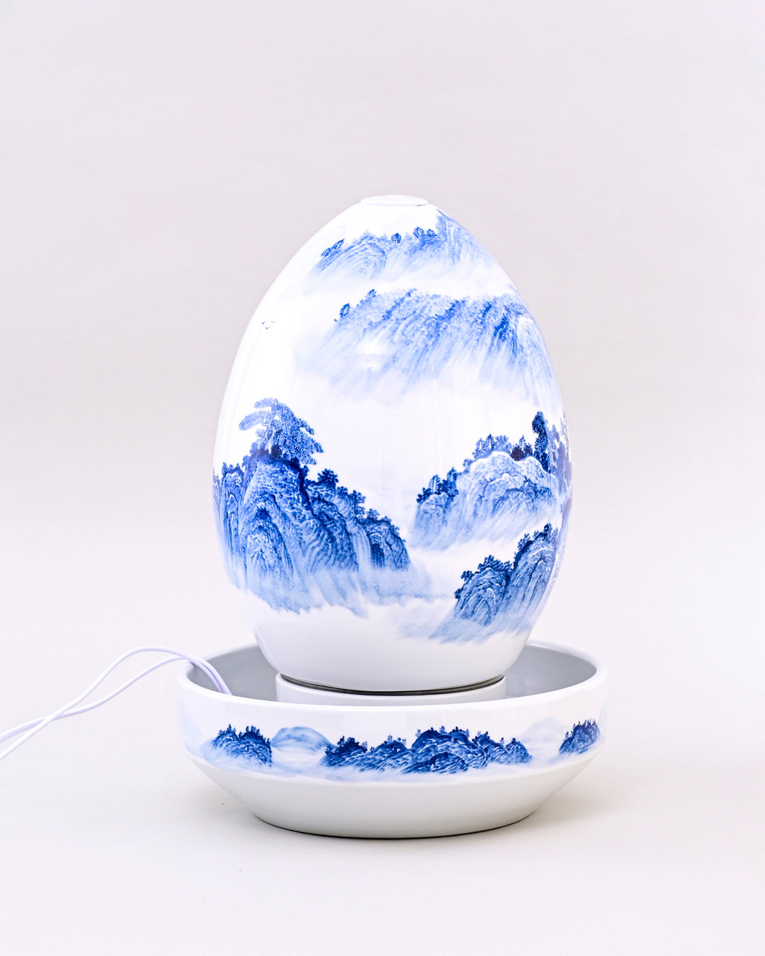 Tranquil Falls Ceramic Fountain Lamp
