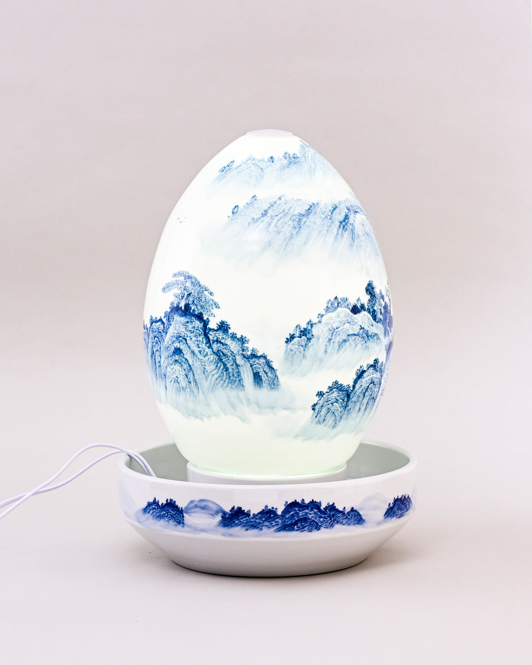 Tranquil Falls Ceramic Fountain Lamp