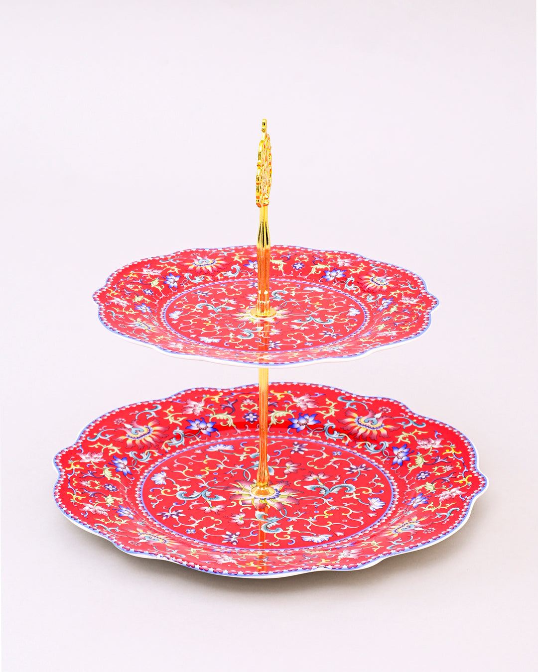 Royal Blossom 2-Tier Cake Stand