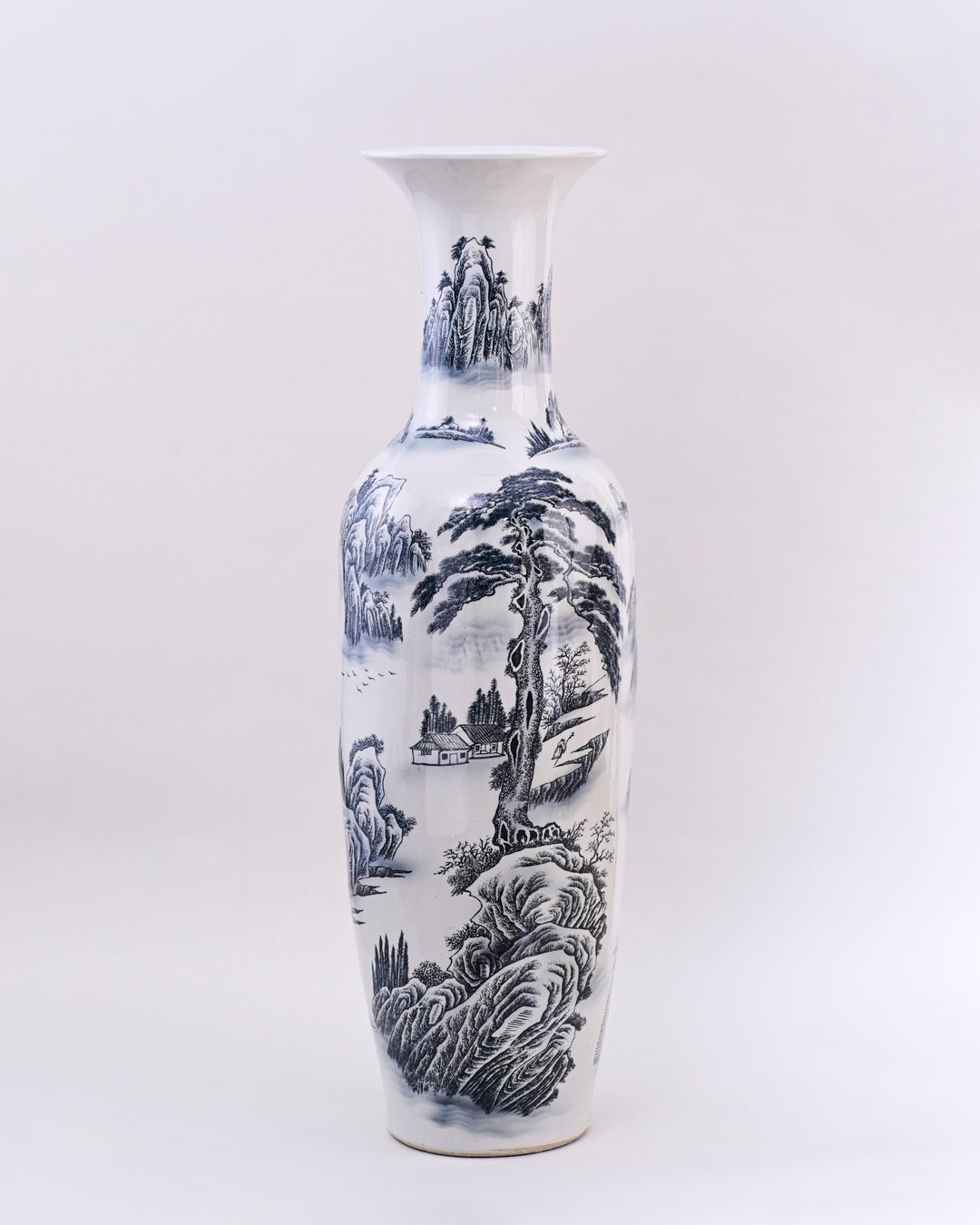 Timeless Landscape Tall Floor Vase