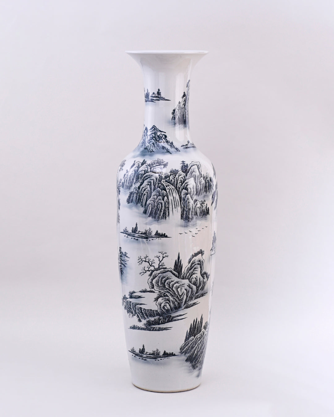 Timeless Landscape Tall Floor Vase