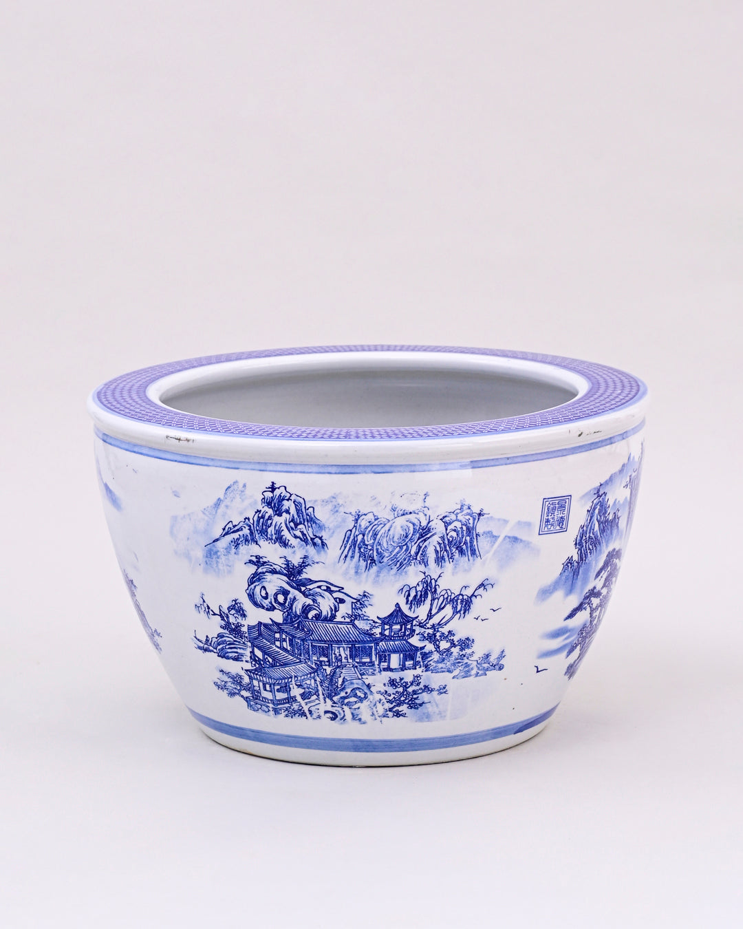 Oriental Serenity Blue & White Planter