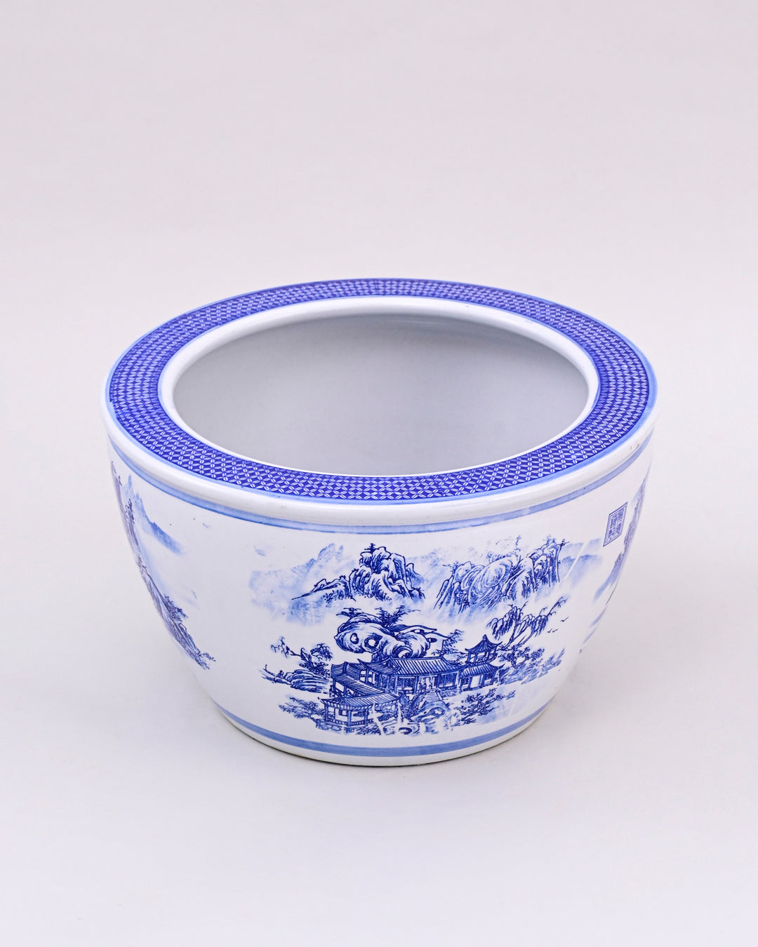 Oriental Serenity Blue & White Planter