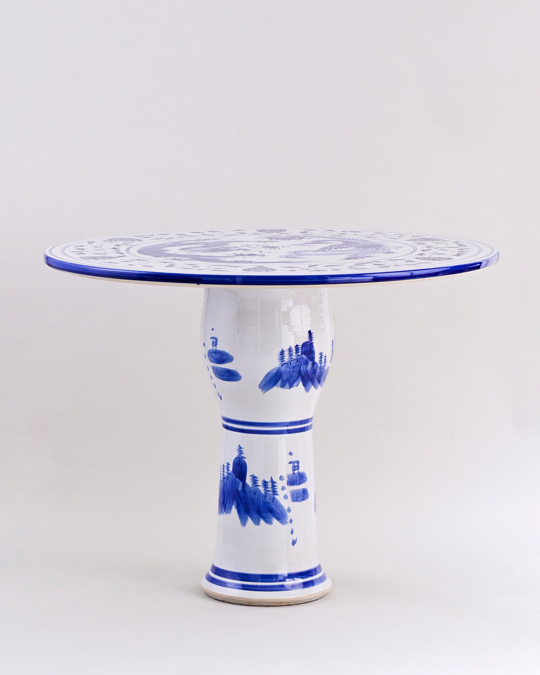 Blue & White Dynasties Hand Painted Center Table