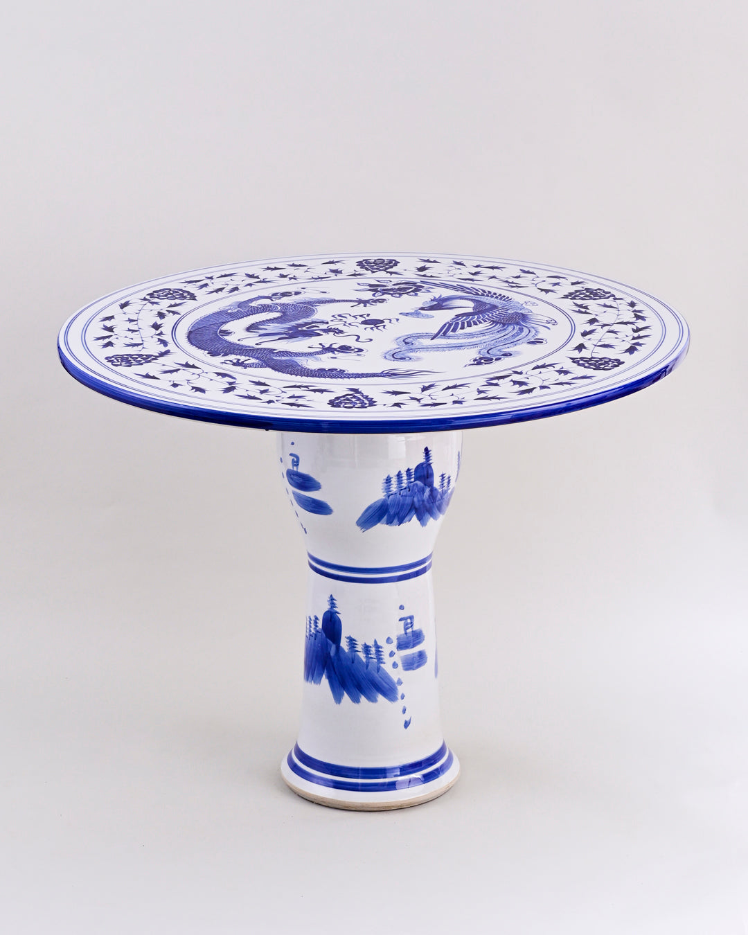 Blue & White Dynasties Hand Painted Center Table